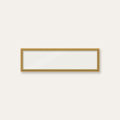 Gold bobbin panoramic frame, 24" x 6", frame only
