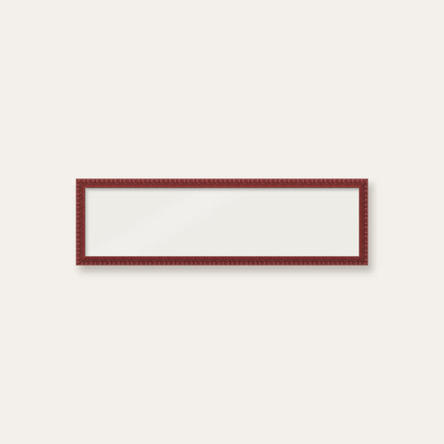 Dark Red bobbin panoramic frame, 24" x 6", frame only