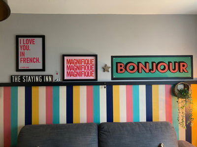 Customer photo - Bonjour Panoramic Print