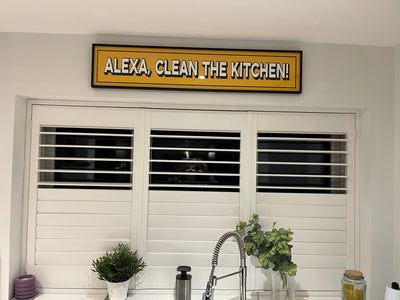 Customer photo — Custom Text Panoramic Print | Retro Bar & Gallery Wall Sign