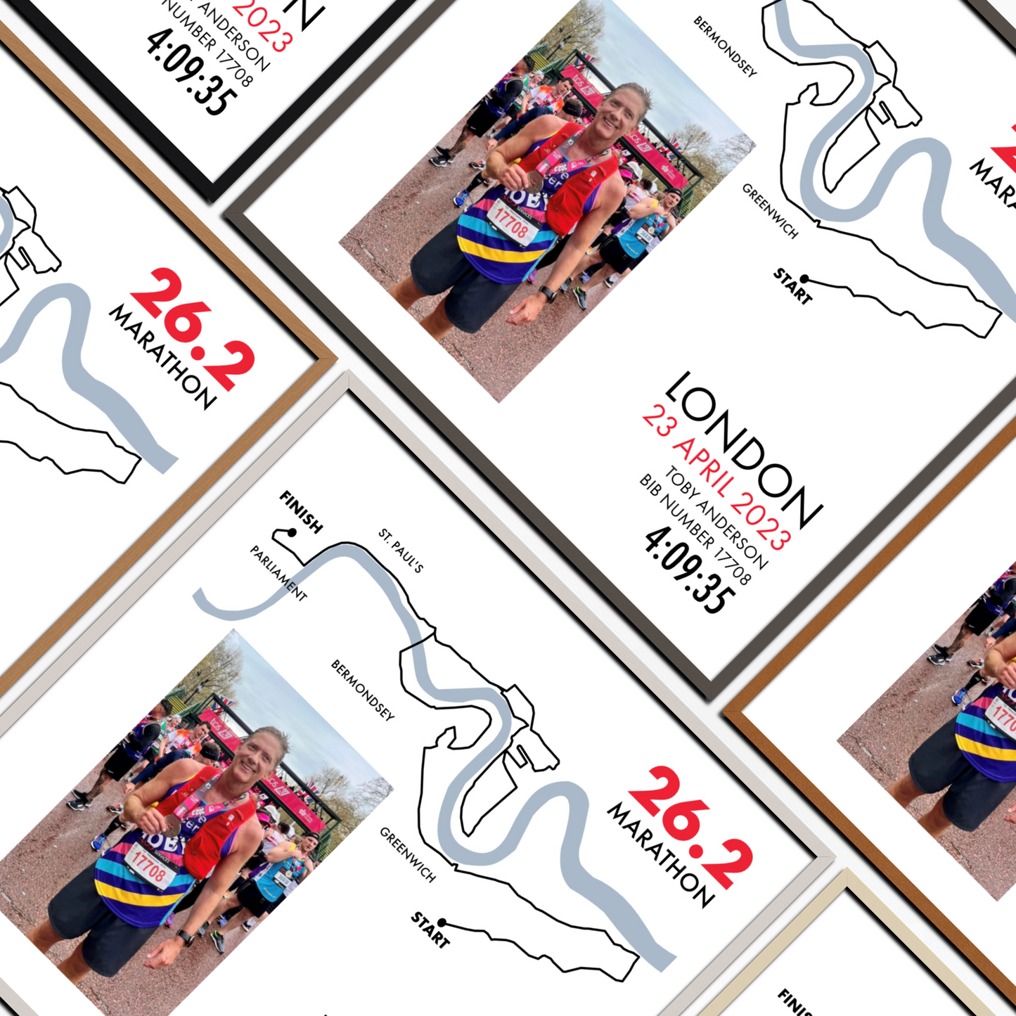 Personalised London Marathon Print