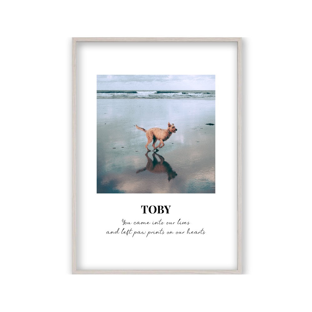 Personalized Dog Memorial Photo Print