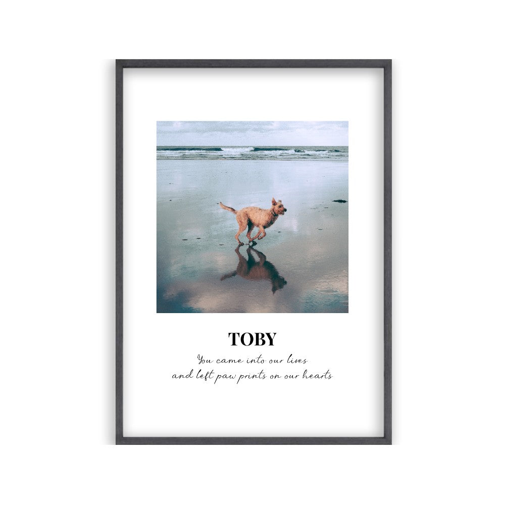 Personalized Dog Memorial Photo Print