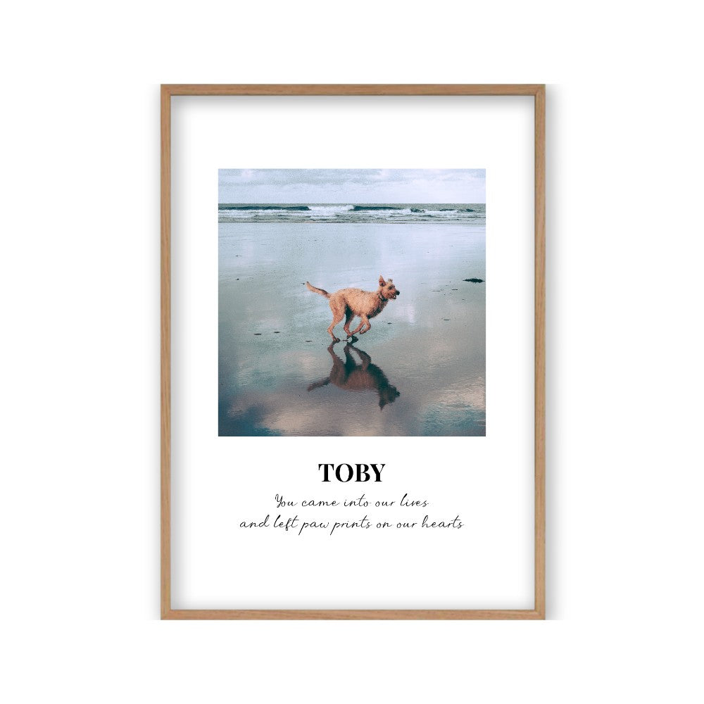 Personalized Dog Memorial Photo Print