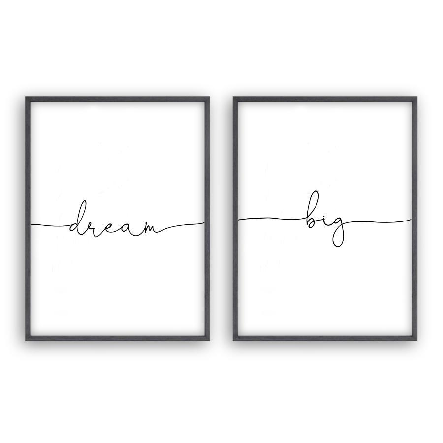 Dream Big - Set Of 2 Prints - Blim & Blum