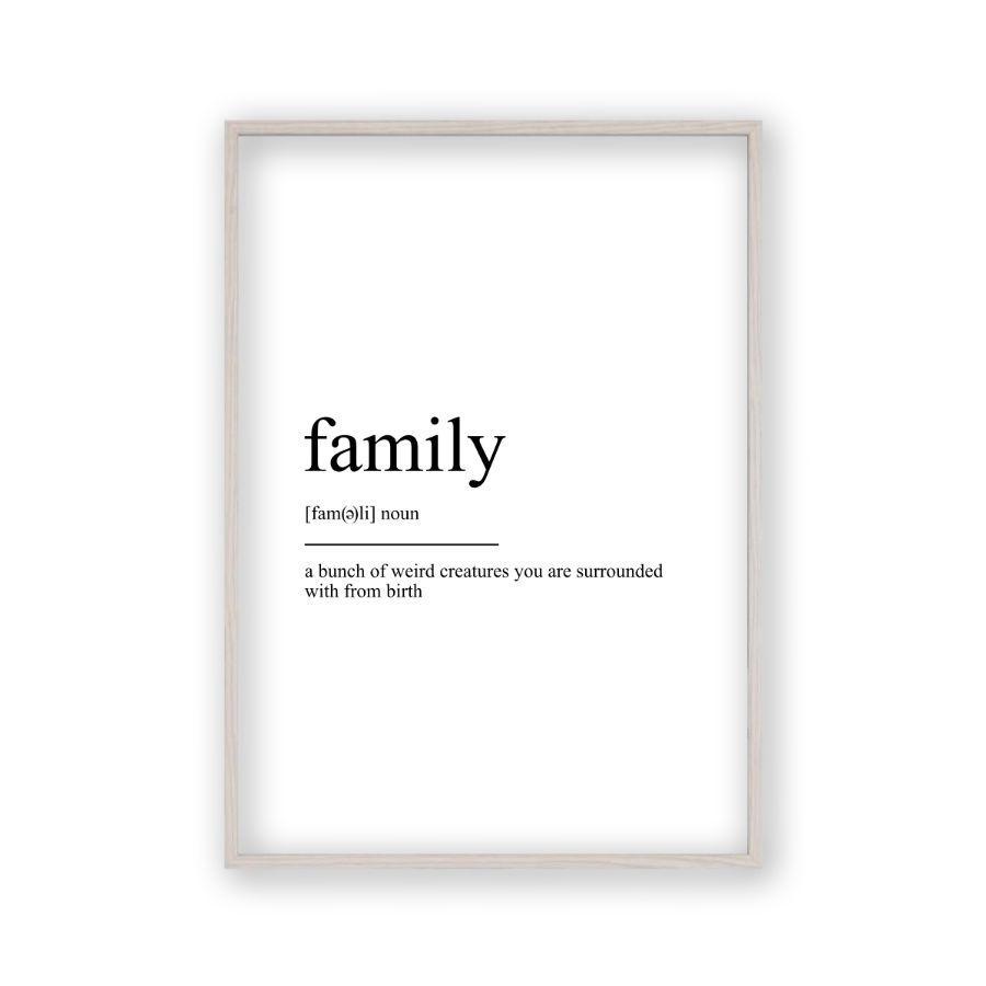 Family Definition Print - Blim & Blum