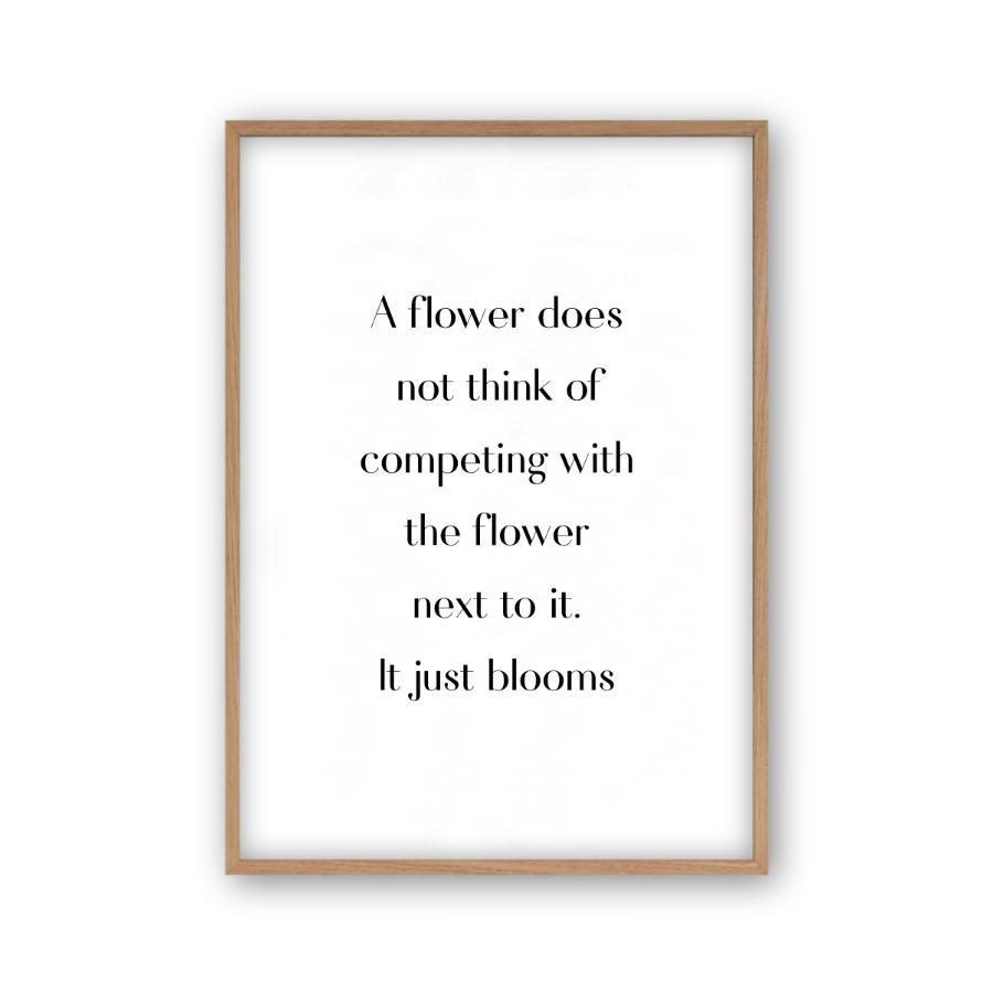 Flower Motivational Print - Blim & Blum