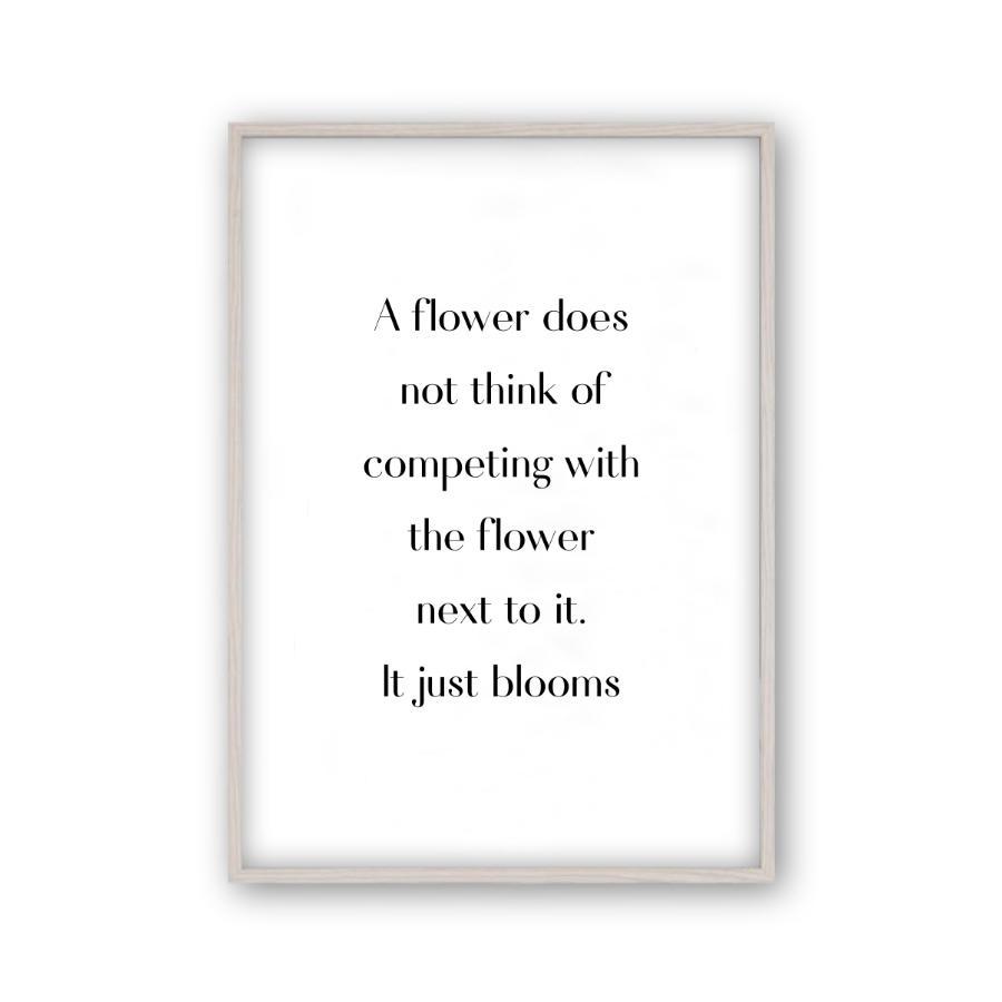Flower Motivational Print - Blim & Blum