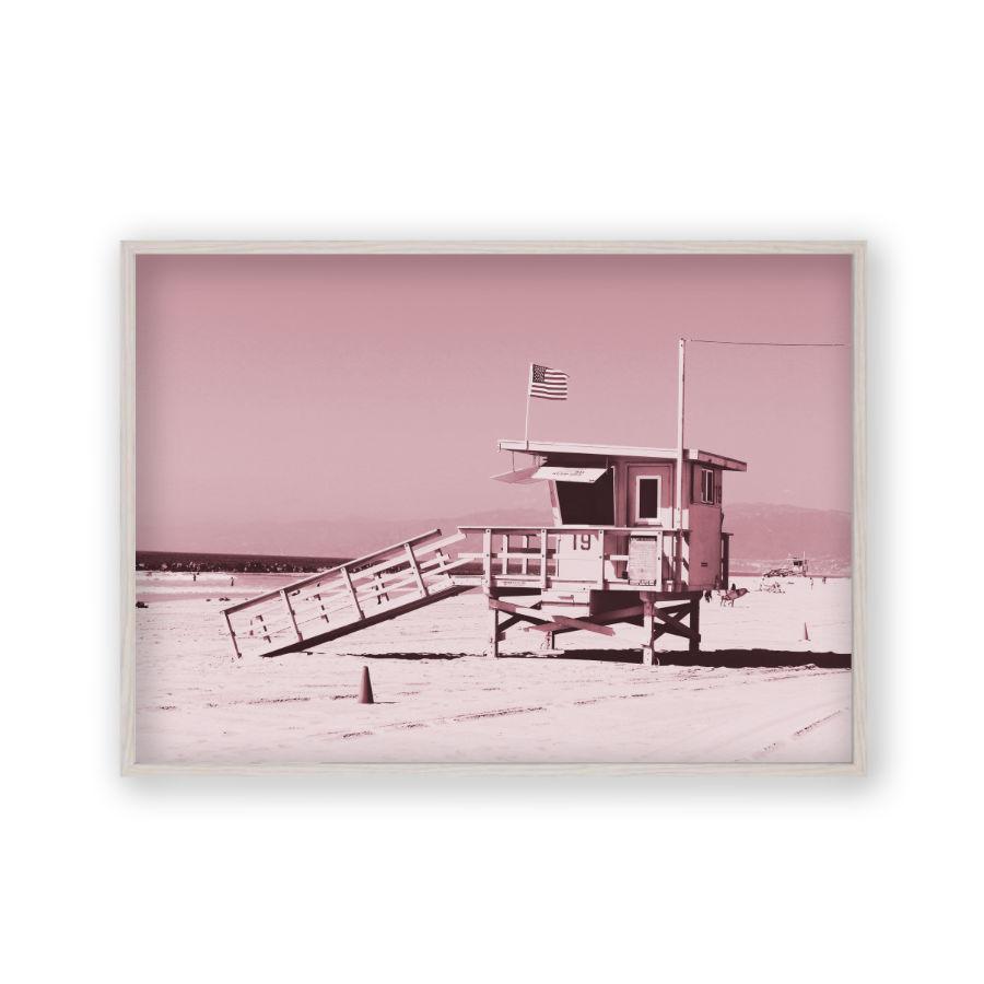 Life Guard Tower Pink Print - Blim & Blum