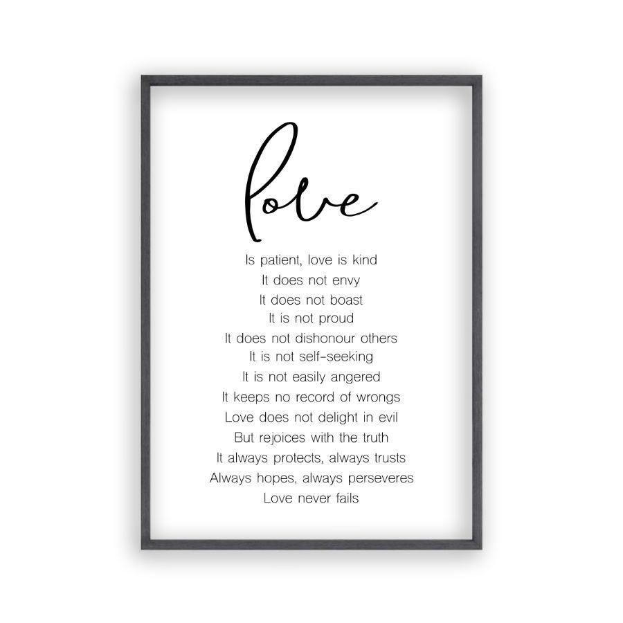 Love is Patient Love Is Kind Print - Blim & Blum