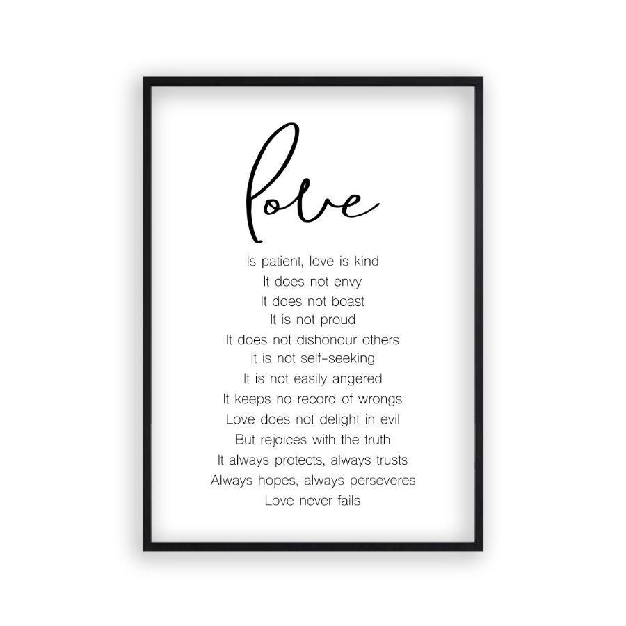 Love is Patient Love Is Kind Print - Blim & Blum