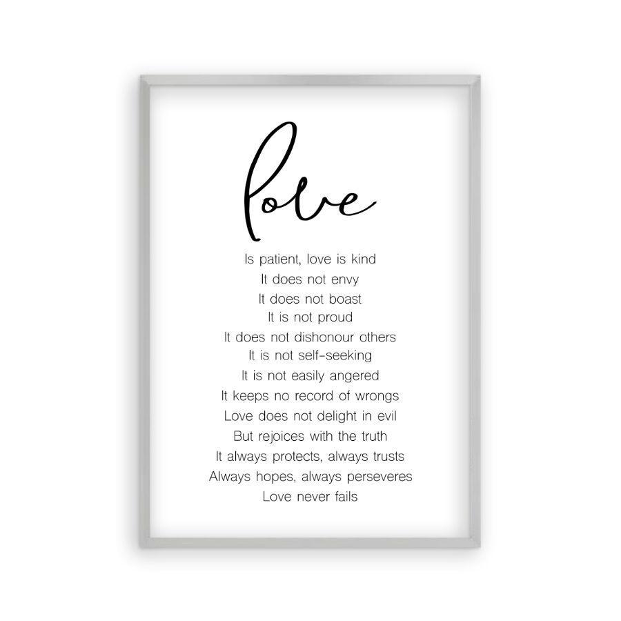 Love is Patient Love Is Kind Print - Blim & Blum