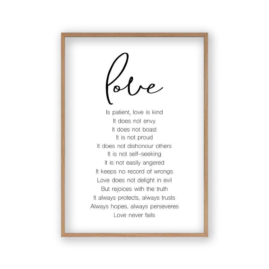 Love is Patient Love Is Kind Print - Blim & Blum