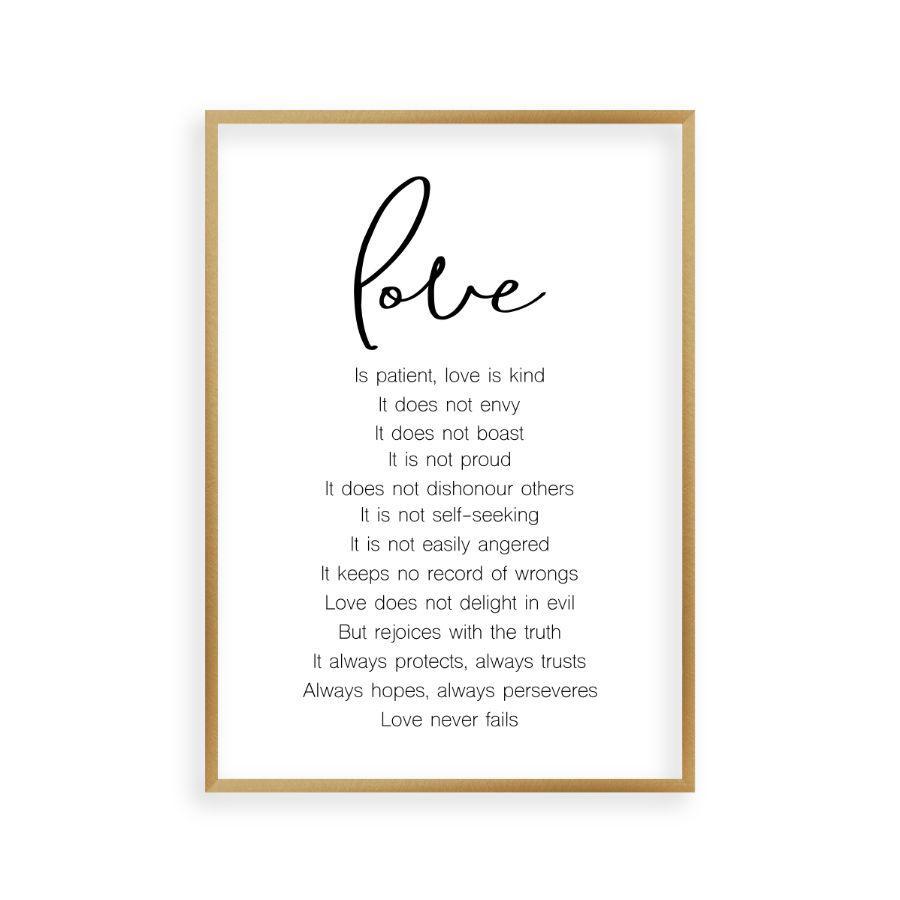 Love is Patient Love Is Kind Print - Blim & Blum