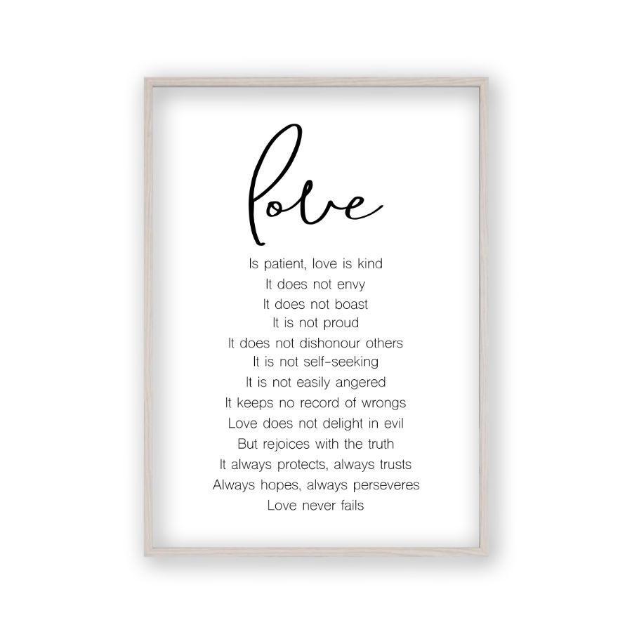 Love is Patient Love Is Kind Print - Blim & Blum