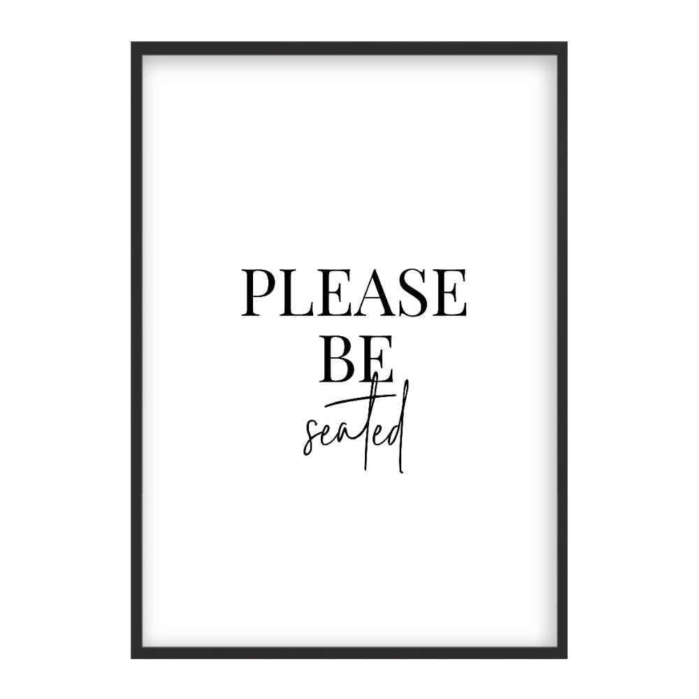 Matt Black Frame / 24" x 24"