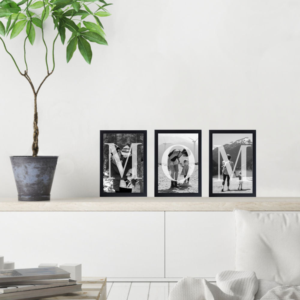 Mom Letters Photo - Set Of 3
