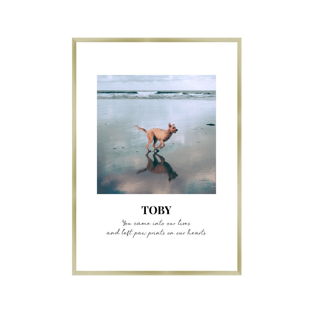 Personalized Dog Memorial Photo Print