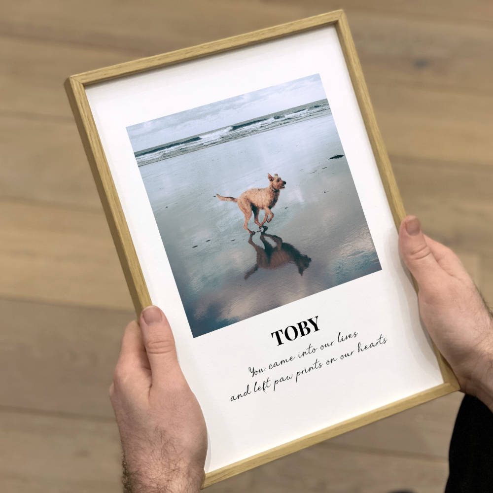 Personalized Dog Memorial Photo Print