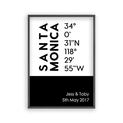 Personalized Coordinates Location Print - Blim & Blum