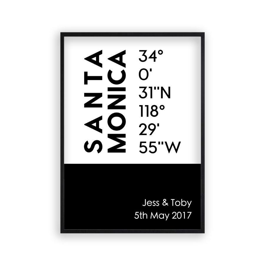 Personalized Coordinates Location Print - Blim & Blum