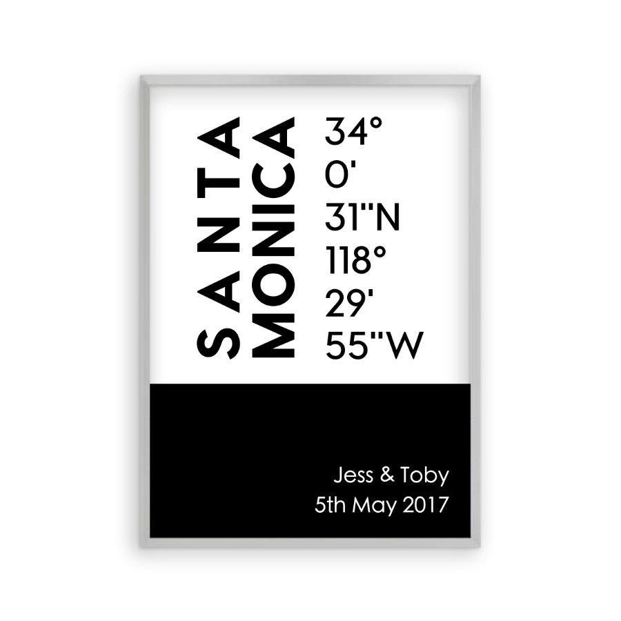Personalized Coordinates Location Print - Blim & Blum