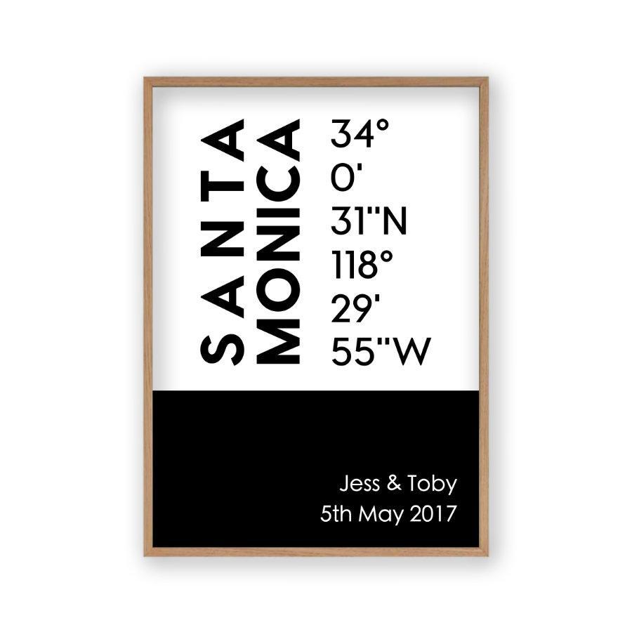 Personalized Coordinates Location Print - Blim & Blum