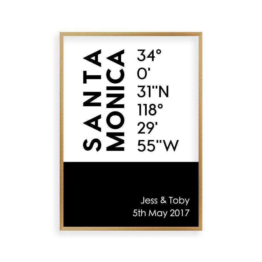 Personalized Coordinates Location Print - Blim & Blum