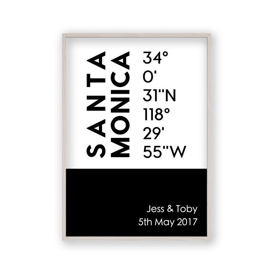 Personalized Coordinates Location Print - Blim & Blum