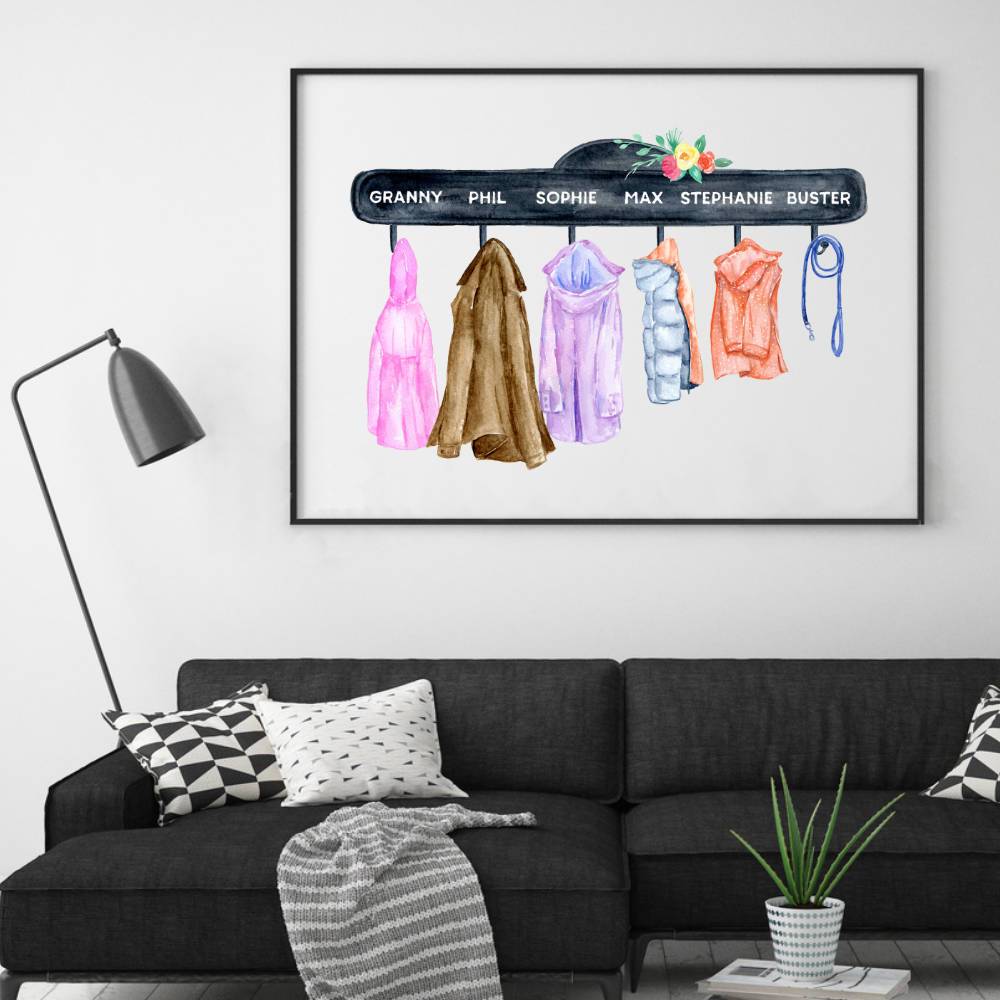 Personalized Family Names Coat Print - Blim & Blum