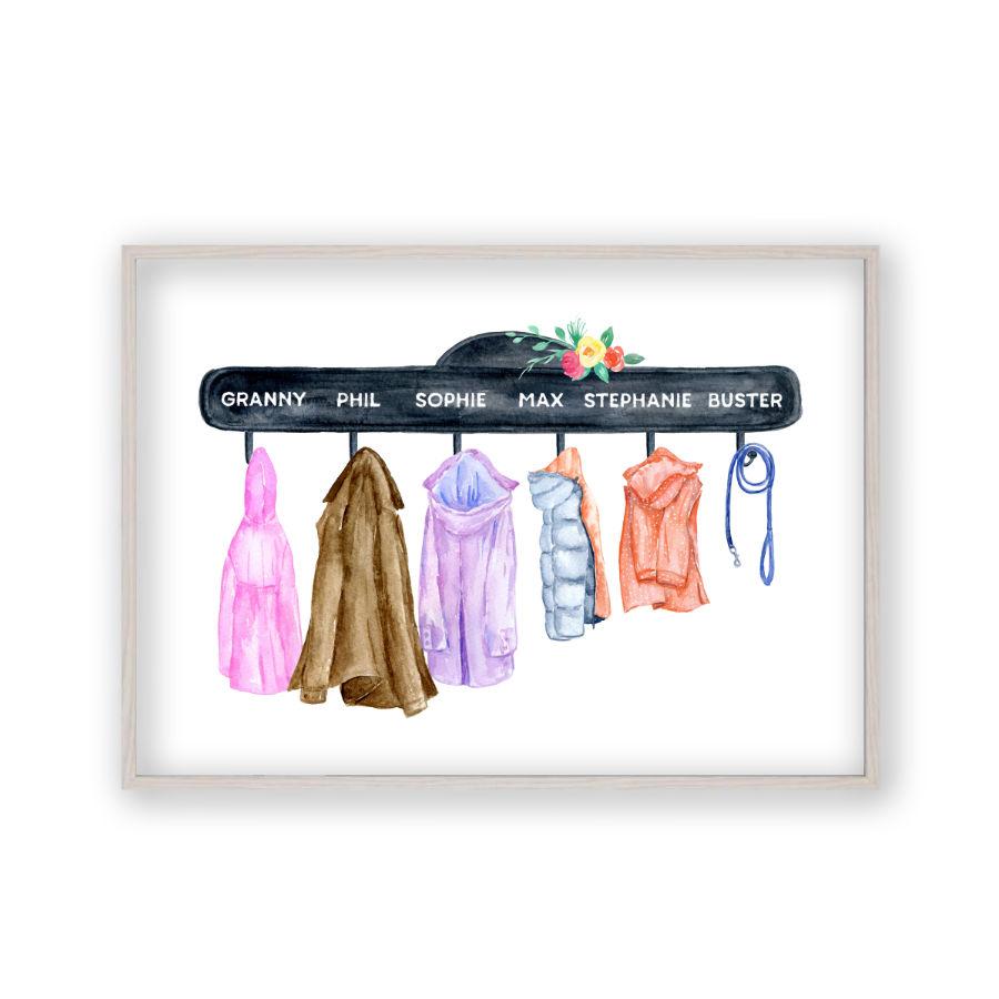 Personalized Family Names Coat Print - Blim & Blum