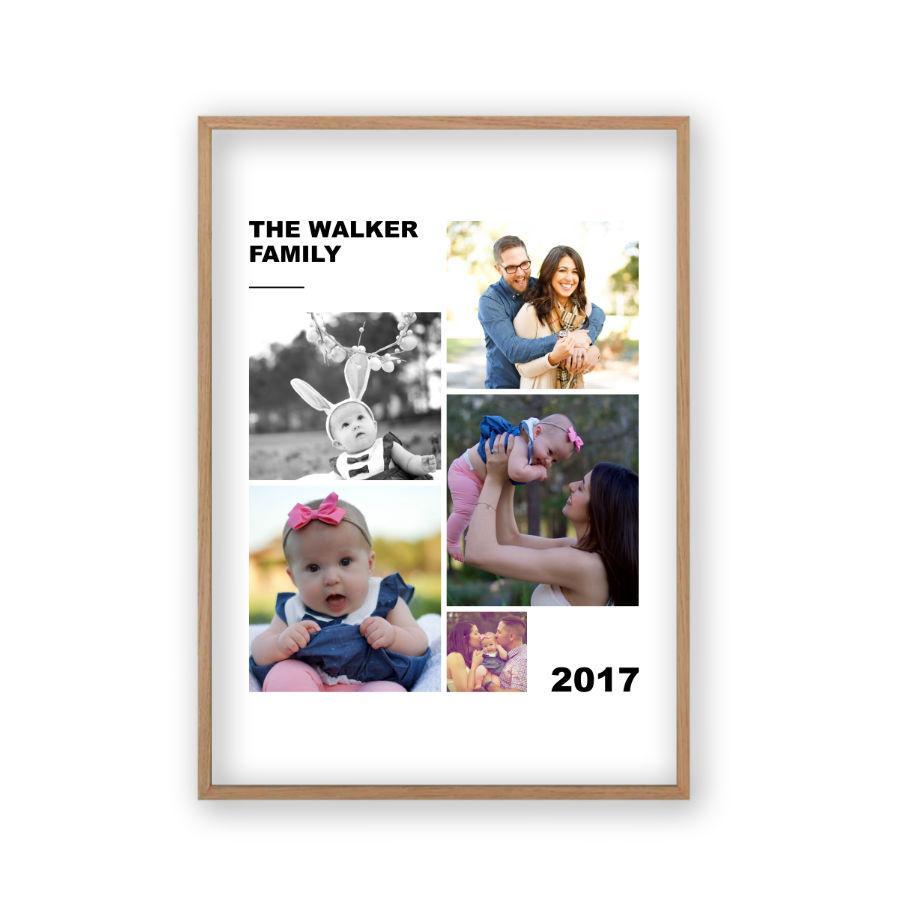 Personalized Family Photographs Collage Print - Blim & Blum