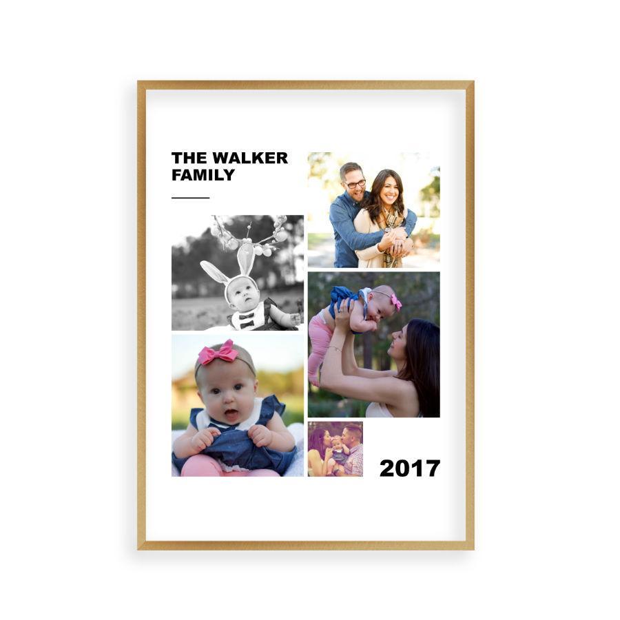Personalized Family Photographs Collage Print - Blim & Blum