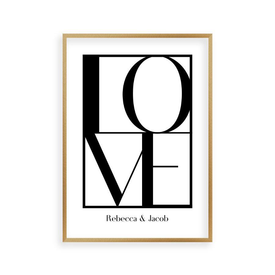 Personalized Love Print - Blim & Blum