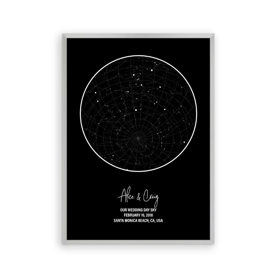 Personalized Star Map Night Sky Print - Blim & Blum
