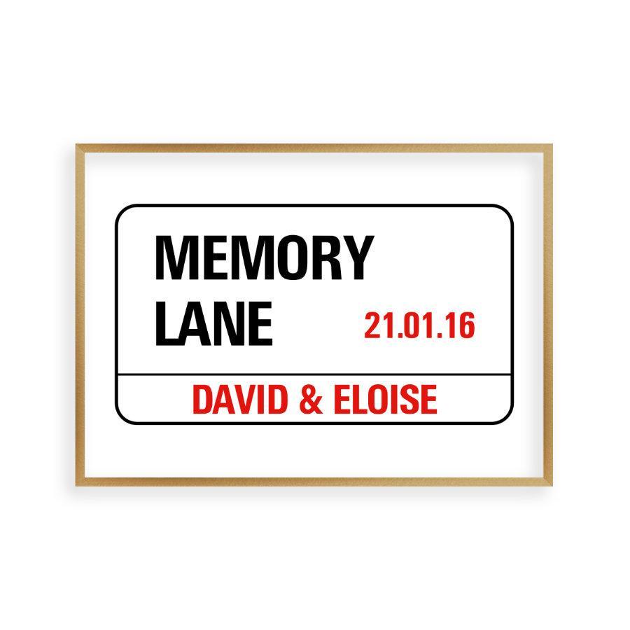 Personalized London Street Sign Print - Blim & Blum