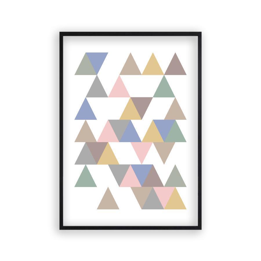 Triangle Pastel Print - Blim & Blum