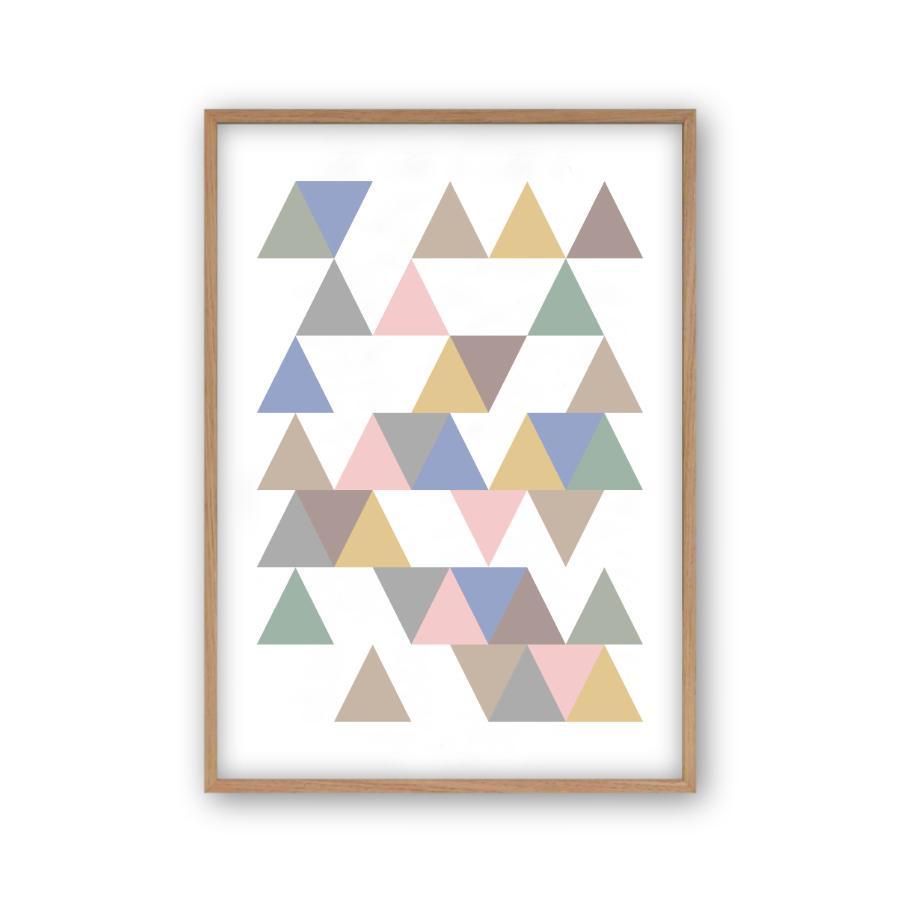 Triangle Pastel Print - Blim & Blum