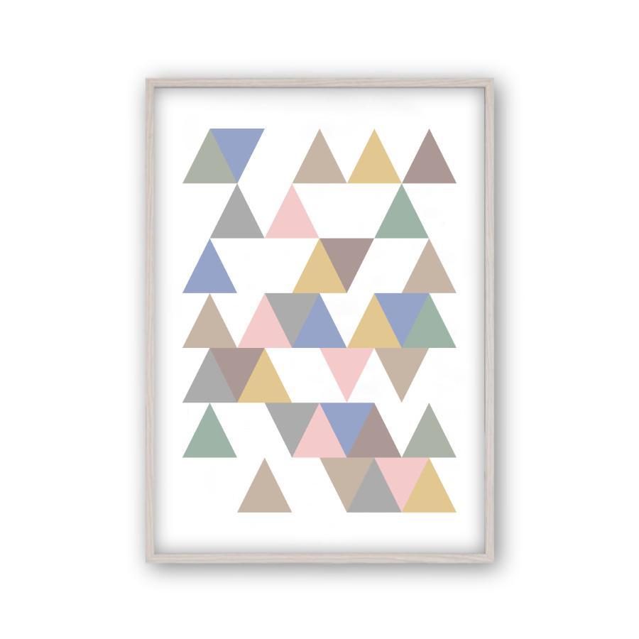 Triangle Pastel Print - Blim & Blum
