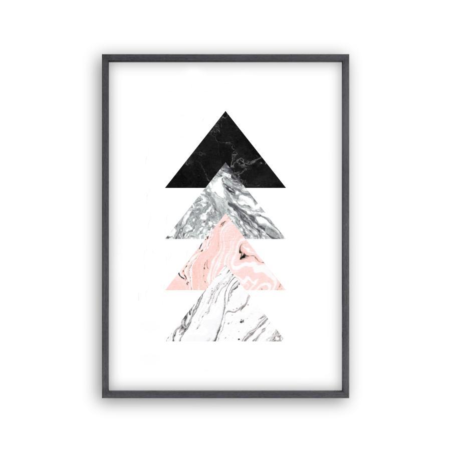 Triangles Marble Print - Blim & Blum