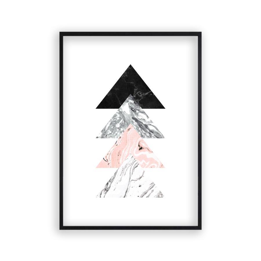 Triangles Marble Print - Blim & Blum
