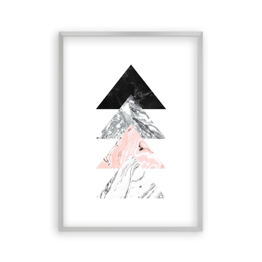 Triangles Marble Print - Blim & Blum