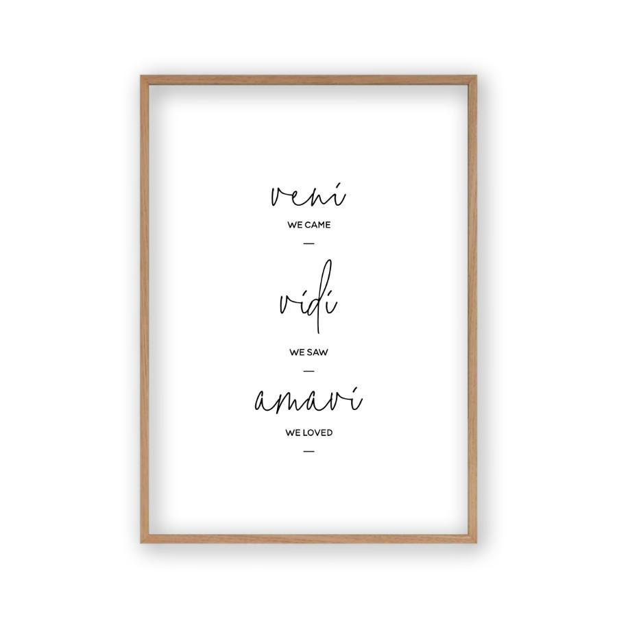 We Came We Saw We Loved Print - Blim & Blum