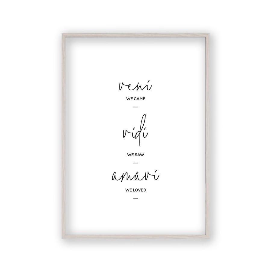 We Came We Saw We Loved Print - Blim & Blum