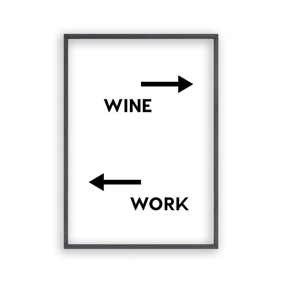 Personalized Drink Work Direction Print - Blim & Blum