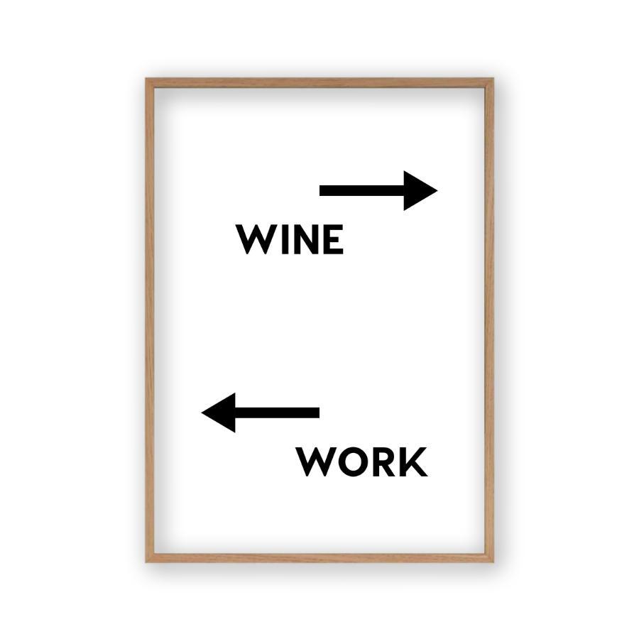 Personalized Drink Work Direction Print - Blim & Blum