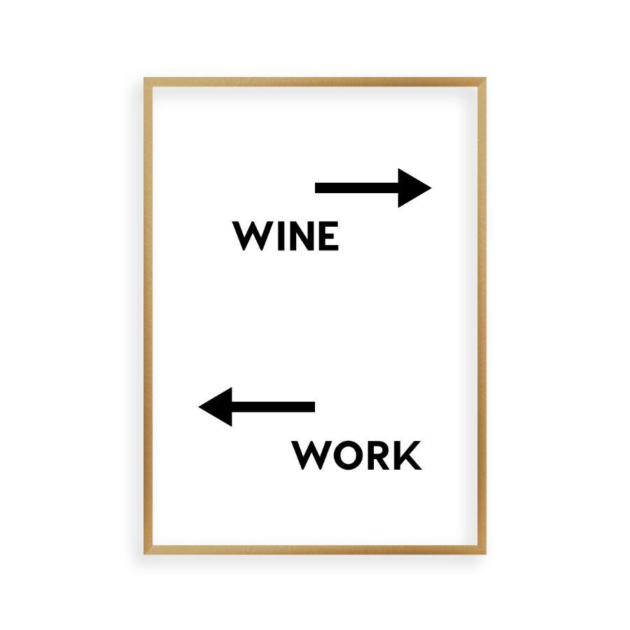 Personalized Drink Work Direction Print - Blim & Blum