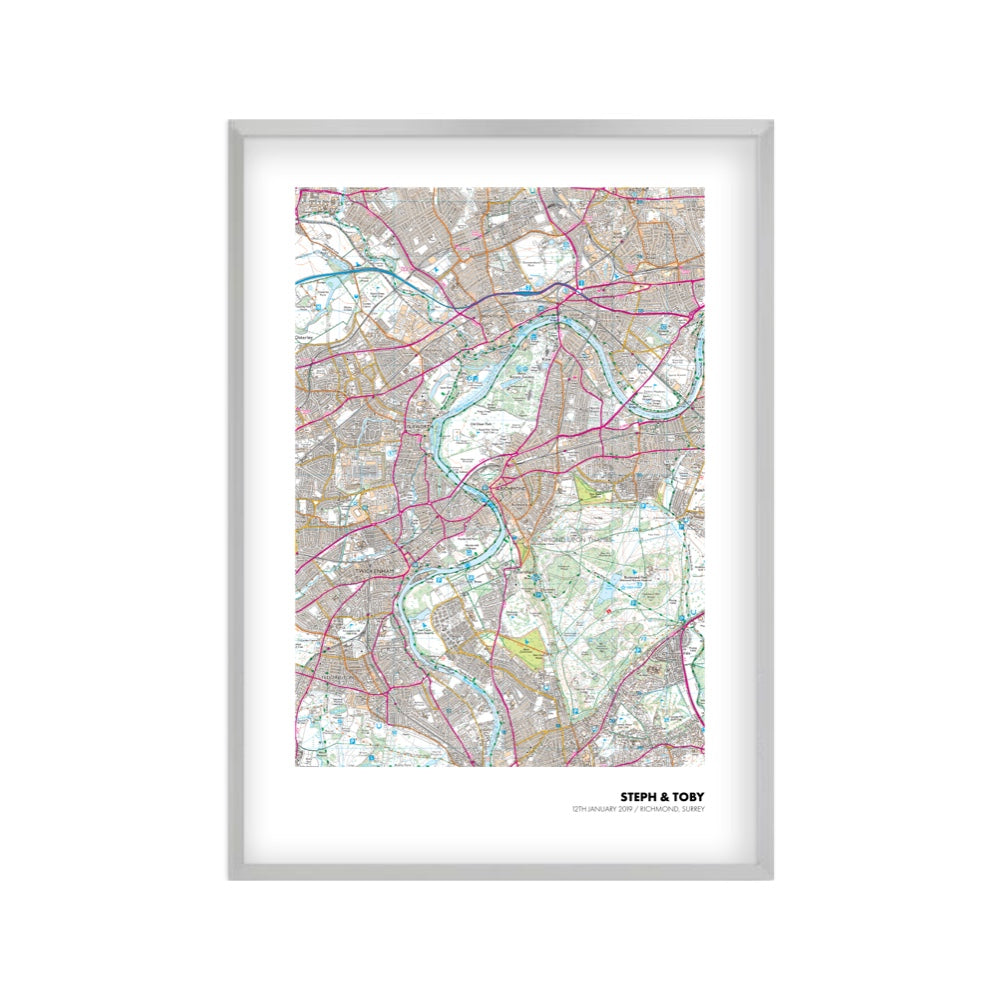 Personalized OS Map Print