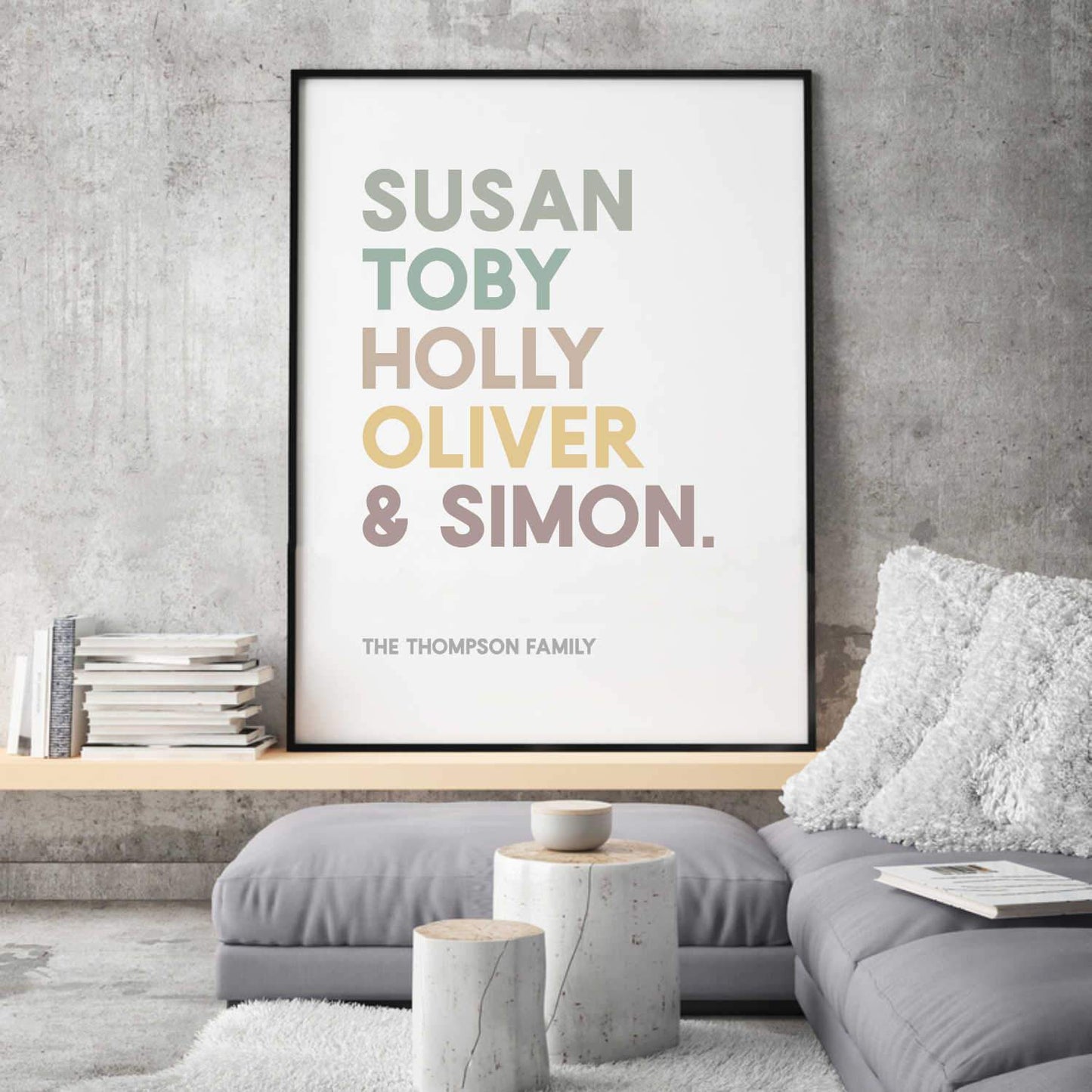Personalized Family Names Print - Blim & Blum