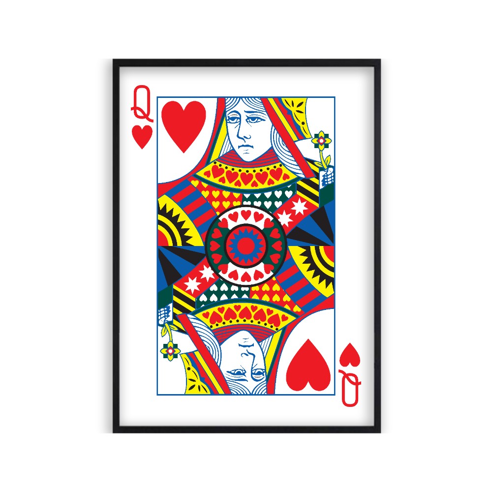 Queen Of Hearts Print